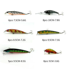 Load image into Gallery viewer, 56pcs/pack Mixed Fishing Lure Bait Set Wobbler Crankbaits Swimbait
